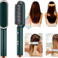 909 Hair Straightening Brush | Electric 2‑in‑1 Straightener & Curler | Heating Styling Comb | Quick 3‑Minute Styling